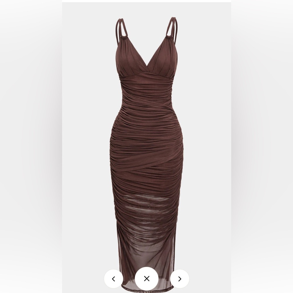 NWOT Micas Brown Sleeveless Dress